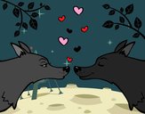 Lobos enamorados