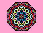 Dibujo Mandala flor conceptual pintado por sandrasobi