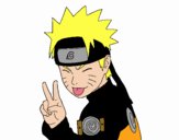 Dibujo Naruto sacando lengua pintado por Luchoo