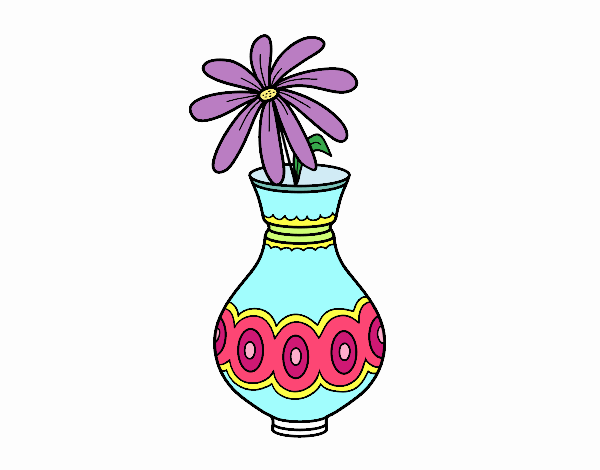 Dibujo Una flor en un jarrón pintado por Grecia89