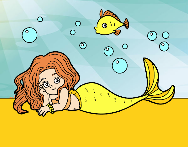 Dibujo Sirena Bonita pintado por NIKCY