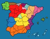 Dibujo Las provincias de España pintado por alexha