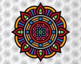 Dibujo Mandala puntos de fuego pintado por Isabelitad
