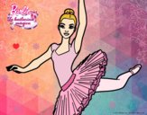 Dibujo Barbie en segundo arabesque pintado por dani1406