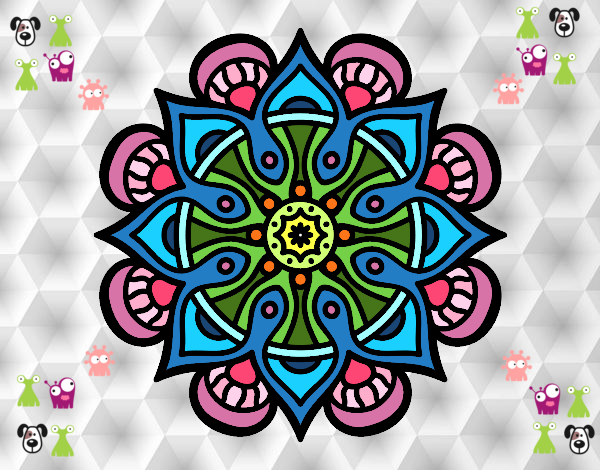 Dibujo Mandala mundo árabe pintado por Mary5Leon 