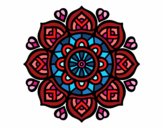 Dibujo Mandala para la concentración mental pintado por Mary5Leon 