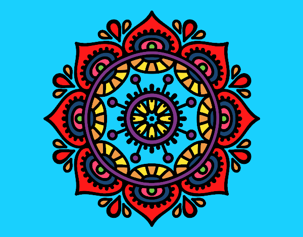 Dibujo Mandala para relajarse pintado por Mary5Leon 