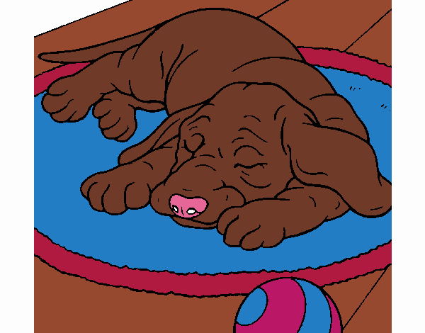 Dibujo Perro durmiendo pintado por brichuli