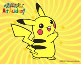 Dibujo Pikachu de espaldas pintado por ChofiCanti