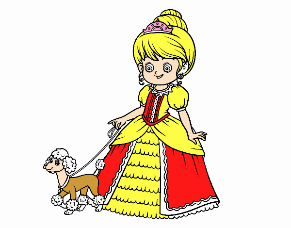 Princesa con perrito