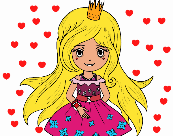 Dibujo Princesa primavera pintado por mariabe