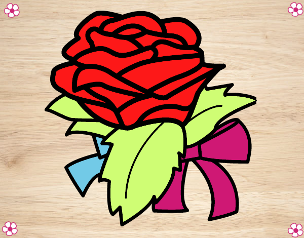 Dibujo Rosa, flor pintado por susirq7