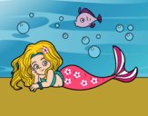 Dibujo Sirena Bonita pintado por mariabe