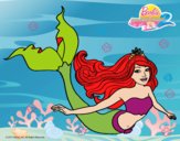 Dibujo Sirena contenta pintado por mariabe