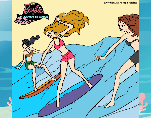 Dibujo Barbie de nuevo con sus amigas pintado por Ramon45