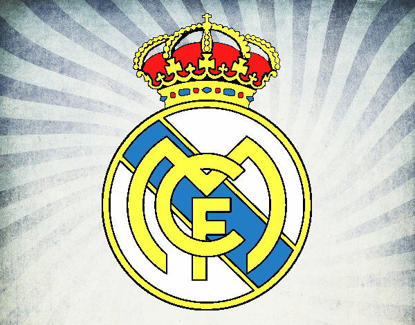 Dibujo Escudo del Real Madrid C.F. pintado por brauliari