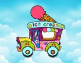 Dibujo Food truck de helados pintado por GbrielaSeb