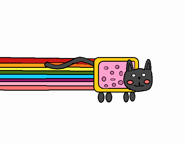 Gato arcoíris