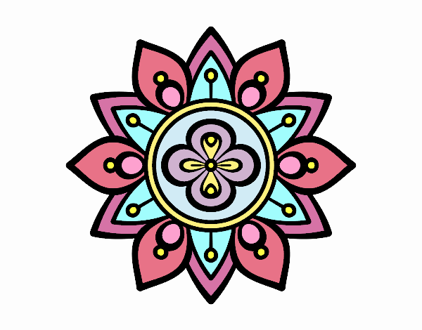 Dibujo Mandala flor de loto pintado por Danna03