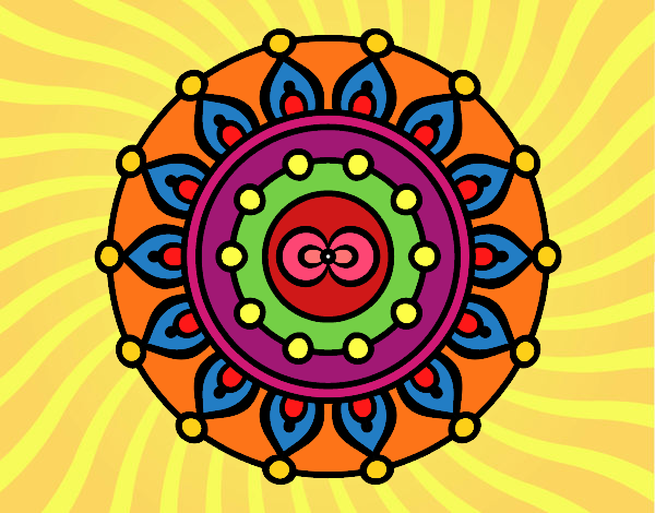 Dibujo Mandala meditación pintado por natinatash