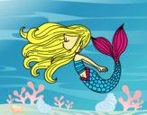 Dibujo Sirena flotando pintado por CeceDrake