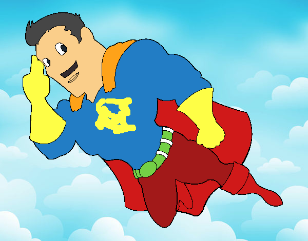 Superhéroe volando