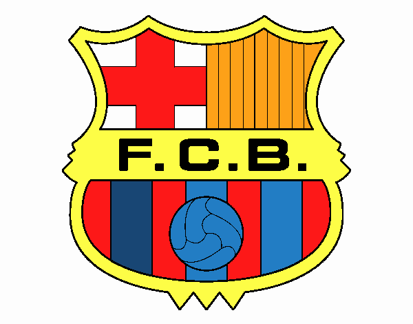 Dibujo Escudo del F.C. Barcelona pintado por Namm