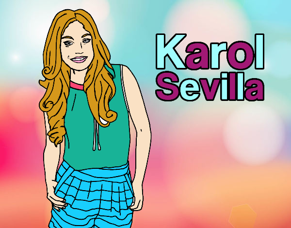 Dibujo Karol Sevilla pintado por Gabi99520