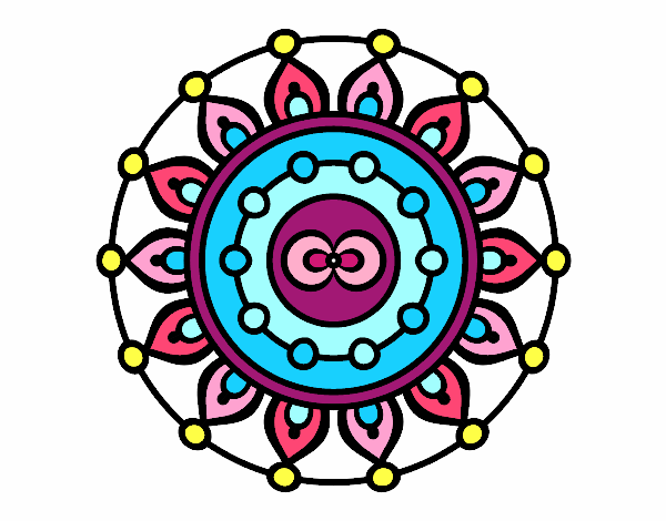 Dibujo Mandala meditación pintado por islu
