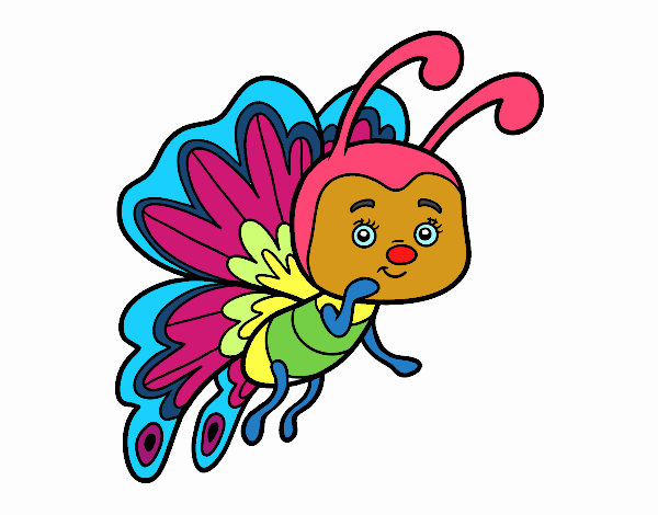 Dibujo Mariposa coqueta pintado por luzmaggy