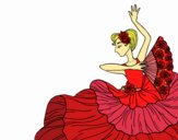 Dibujo Mujer flamenca pintado por Danna03