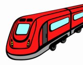 Dibujo Tren de alta velocidad pintado por Namm