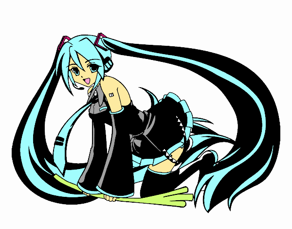 Dibujo Vocaloid Hatsune Miku pintado por Danna03