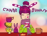 Dibujo Chica con bufanda y taza de té pintado por -evelyn-
