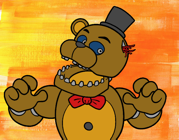 Dibujo De Freddy De Five Nights At Freddy S Pintado Por En Dibujos Net