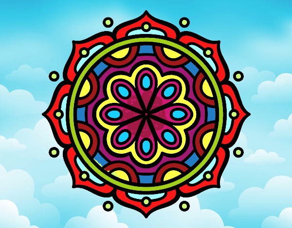 Dibujo Mandala para meditar pintado por zzzaalala2