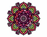 Dibujo Mandala para la concentración mental pintado por Movi
