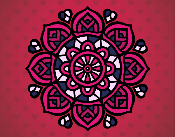 Dibujo Mandala para la concentración mental pintado por isabel2k