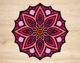 Dibujo Mandala simetría sencilla pintado por 1lindapao