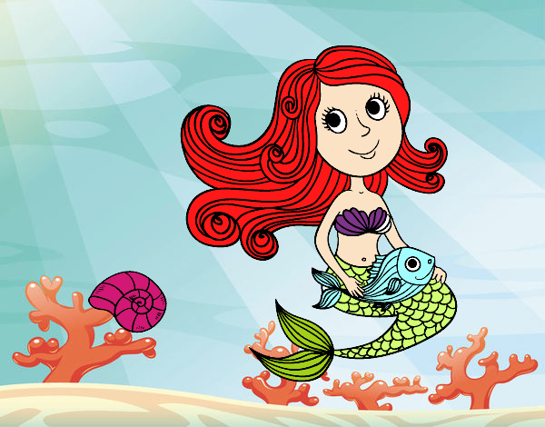 Sirena y su pez