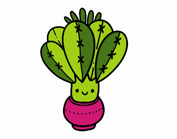 Dibujo Un cactus con flor pintado por isabel2k