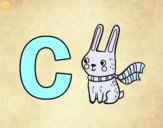 Dibujo C de Conejo pintado por Michellinh