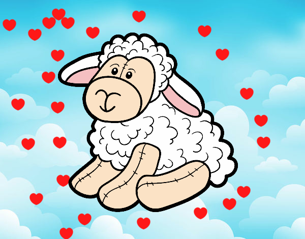 Dibujo Peluche oveja pintado por dicarelli 