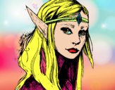 Dibujo Princesa elfo pintado por sheyla13