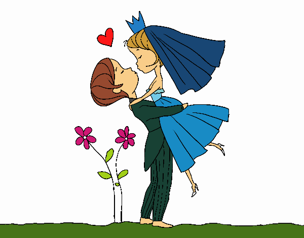 Dibujo Puedes besar a la novia pintado por lilianaxd