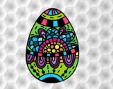Dibujo Un huevo de Pascua floral pintado por martavv