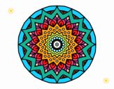 Dibujo Mandala creciente pintado por emilili