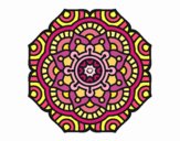 Dibujo Mandala flor conceptual pintado por emilili