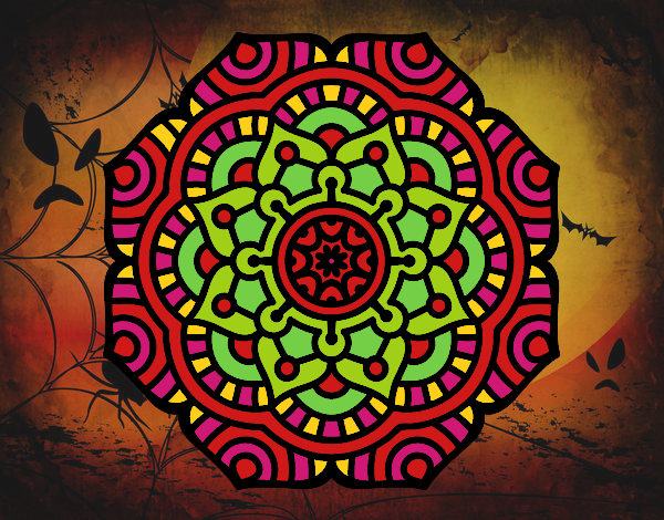 Dibujo Mandala flor conceptual pintado por isabel2k
