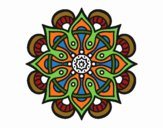 Dibujo Mandala mundo árabe pintado por emilili